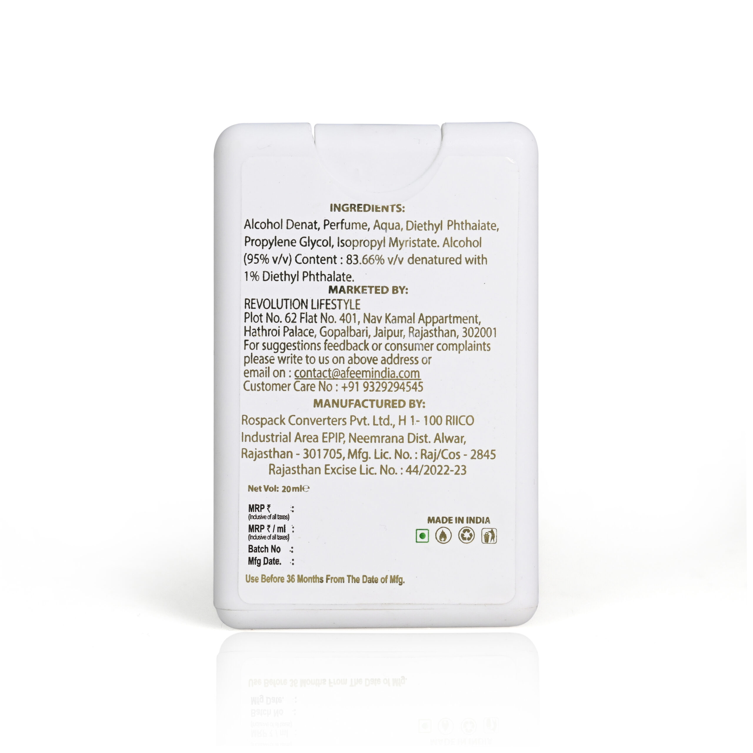 Afeem Sincity Pocket Parfum 20ml - Image 5