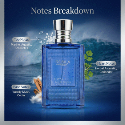 Rosila Royal Blue Luxury EDP 100ml angle